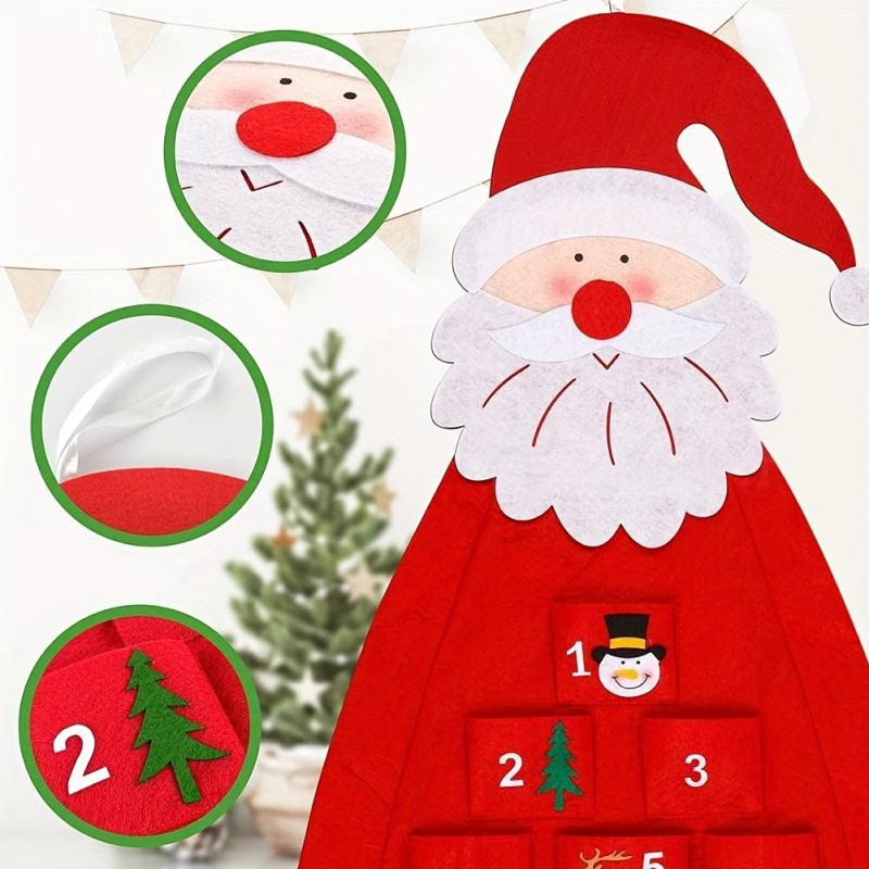 Christmas Tree Countdown Felt Decorative Pendant