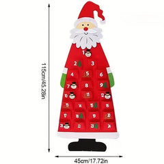 Christmas Tree Countdown Felt Decorative Pendant