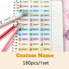 Custom Waterproof Name Stickers - Personalized School Labels