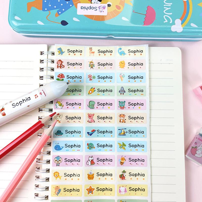 Custom Waterproof Name Stickers - Personalized School Labels