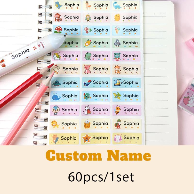 Custom Waterproof Name Stickers - Personalized School Labels