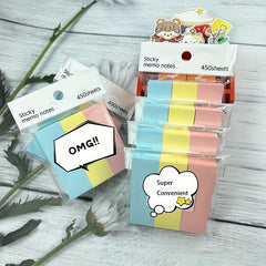 450-1800pcs Sticky Notes for Students & Office Use