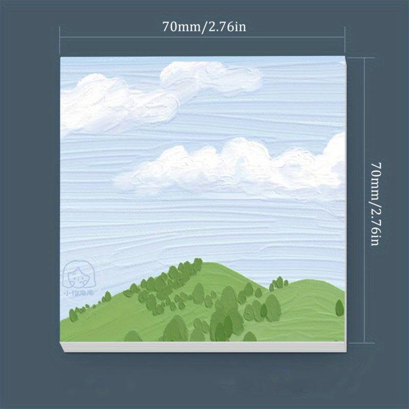 90 Sheets Landscape Sticky Notes Self-adhesive Stickers