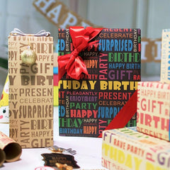 5pcs Christmas Wrapping Paper Birthday Arts Crafts Decorations