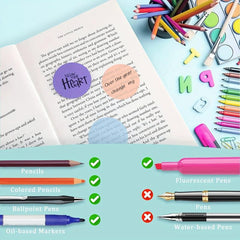 35PCS Colorful Transparent Sticky Notes Memo Stickers for Home & Office Use