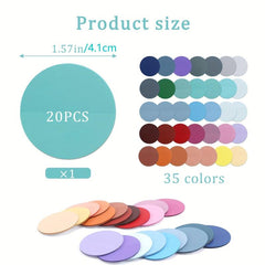 35PCS Colorful Transparent Sticky Notes Memo Stickers for Home & Office Use
