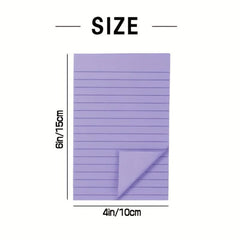 Large Sticky Notes 4x6 IN, Bright Pastel Colors, 46 Sheets x 9 Pack