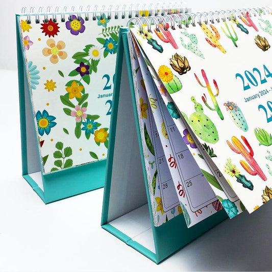 365 Day Countdown Desktop Calendar Notebook Planner Double Sided Printing