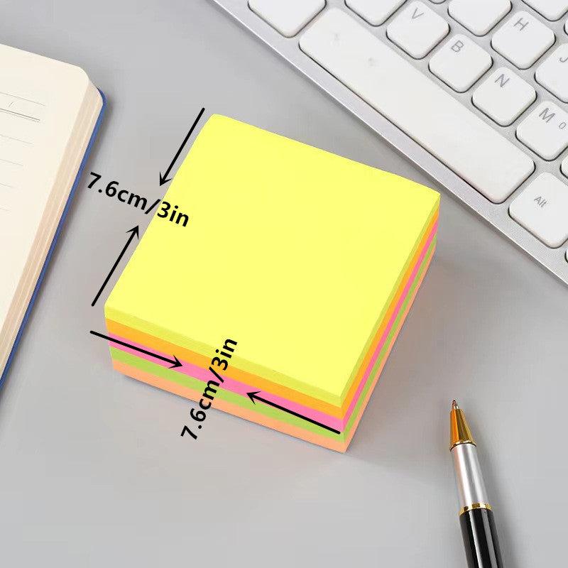 100 Sheets Colored Sticky Notes for Office Study Messages