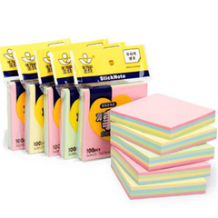 100 Sheets Colored Sticky Notes for Office Study Messages