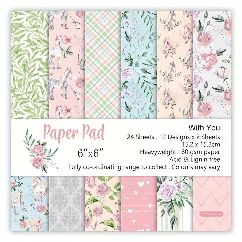 Retro Art Scrapbook Paper for Photo Frame Decoration