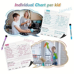 Magnetic Calendar Watch Set with Markers and Eraser