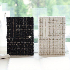 Small Fragrance Girl Strap Travel Journal Checkered Notebook
