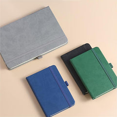 A6 Pocket Notebook Mini Ruled Lined Journal Portable Smooth College Leather