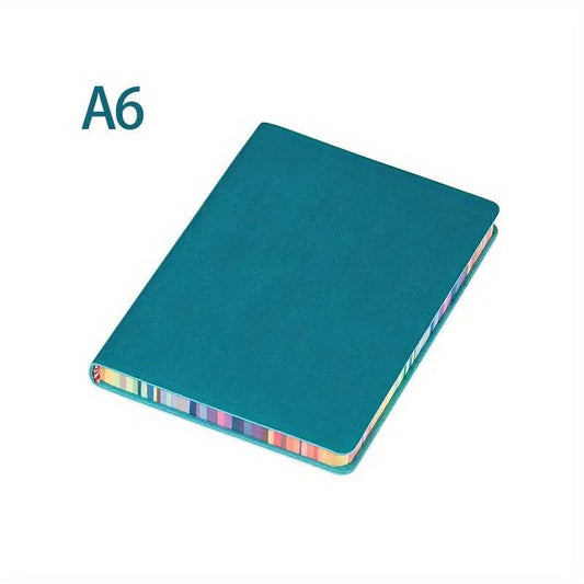2pcs A6 Leather Notebook 200 Pages Student Planning & Drawing Paper