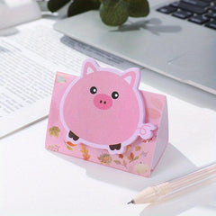2pcs Cat Shaped Sticky Notes - Fun Cat Style Message Book