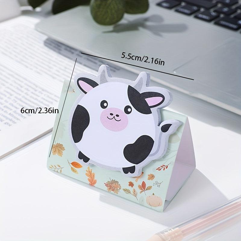 2pcs Cat Shaped Sticky Notes - Fun Cat Style Message Book