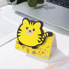 2pcs Cat Shaped Sticky Notes - Fun Cat Style Message Book