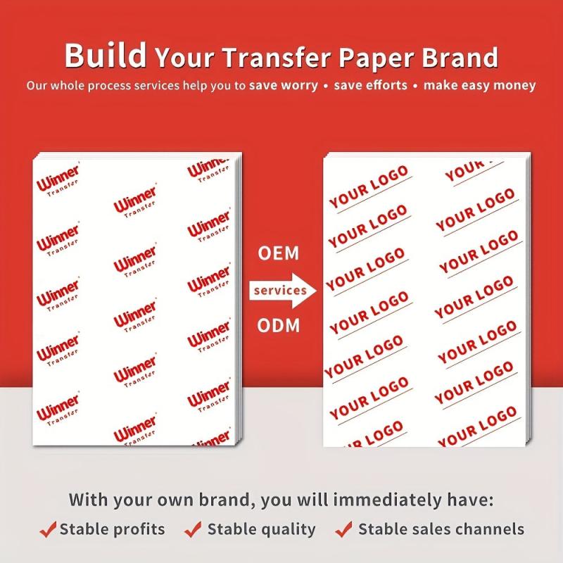 Inkjet Heat Transfer Paper For Light Fabrics A5 10 Sheets