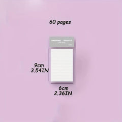 Sticky Note Paper Cartoon Student Notebook Creative Sticker