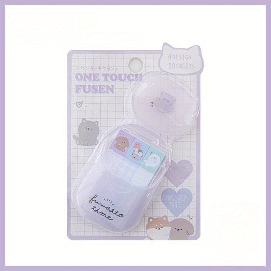 Cartoon Mini Portable Index Notes Sticky Set