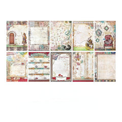 50pcs Alice Series Double Sided Scrapbook Paper Pack