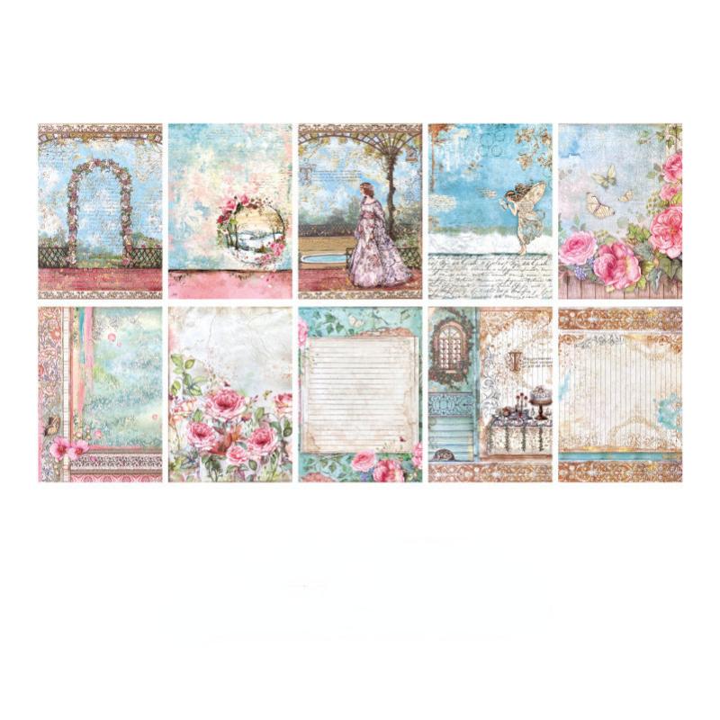 50pcs Alice Series Double Sided Scrapbook Paper Pack
