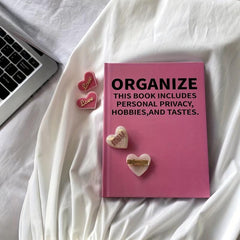 Pink Honey Notebook Rose Pink Agenda Daily Weekly Planner Thickened