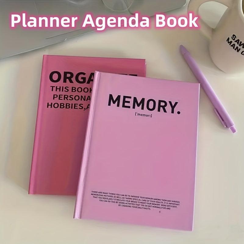 Pink Honey Notebook Rose Pink Agenda Daily Weekly Planner Thickened
