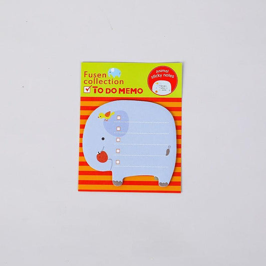 3pcs Animal Shaped Stickers & Creative Note Books Student Gift Notes