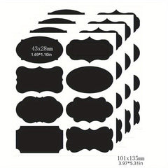 40pcs Chalkboard Label Stickers Waterproof with Chalk Marker