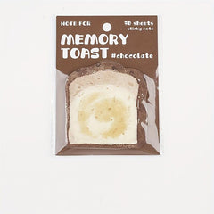30 Sheets Sticky Memo Bread Series Toast Bread Message Paper