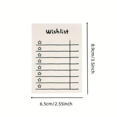 50 Sheets Learning Planner Tearable Memo Pad Mini Note Taking Memo Book