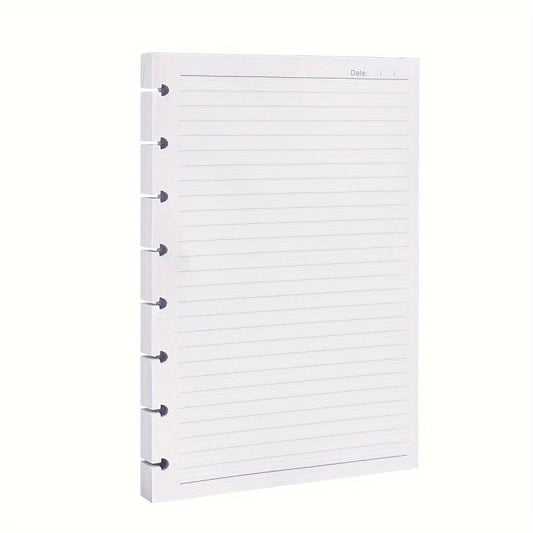 A5 Mushroom Hole Loose leaf Paper Refill 100 Sheets 200 Pages