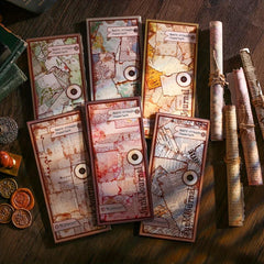30pcs Old Dream Book Art Journal Paper Pack Distressed Vintage Collage Pages