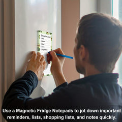 Magnetic Grocery List Pad For Fridge Full Magnet Back Shopping List