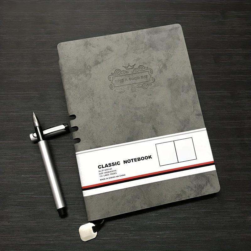 Retro Leather Business Notebooks Set w/ Pens
