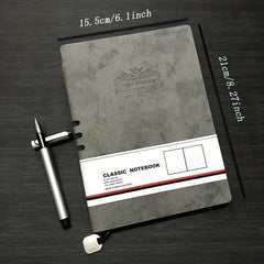Retro Leather Business Notebooks Set w/ Pens