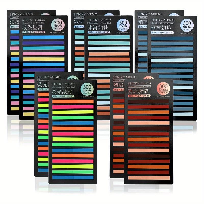 3000pcs Transparent Sticky Page Markers for Books Office School Supplies