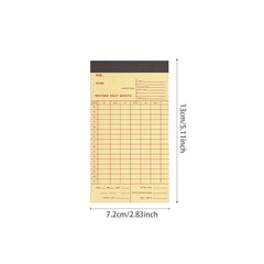 50PCS Retro Bill Memo Pad Narrative Chapter Series Material Decorative Paper