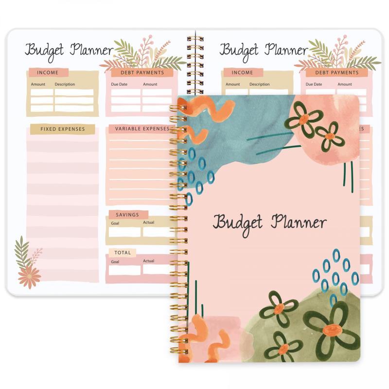 Spiral Budget Planner Expense Tracker With Monthly Finance Organizer