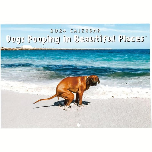 Dog Poop Calendar Funny Dog Calendar Great Gift For Dog