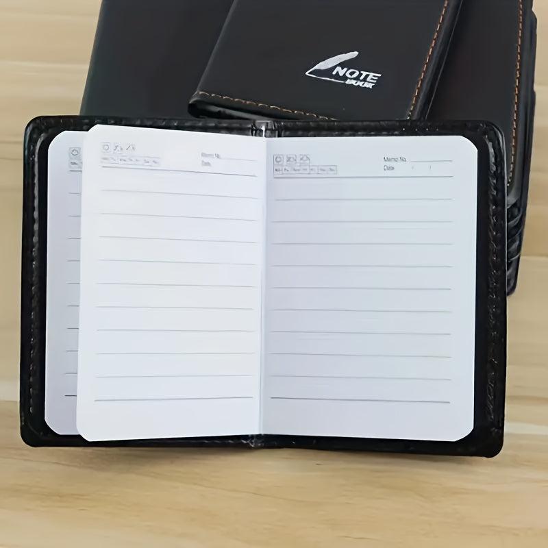 Mini Notepad Handbook Simulation Leather Crimping Notebook