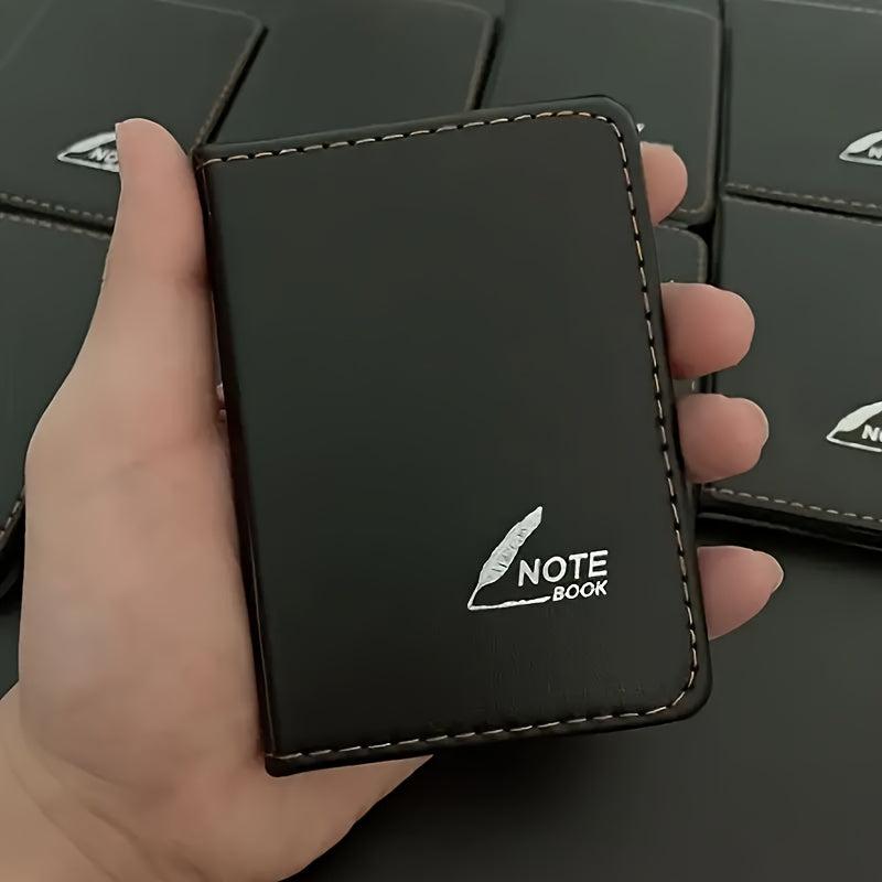 Mini Notepad Handbook Simulation Leather Crimping Notebook