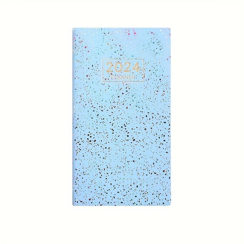 Colorful Starlight English Schedule Book Weekly Calendar Thin Leather Cover Note