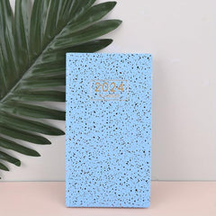 Colorful Starlight English Schedule Book Weekly Calendar Thin Leather Cover Note