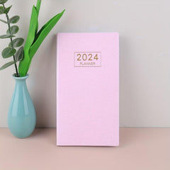 Colorful Starlight English Schedule Book Weekly Calendar Thin Leather Cover Note