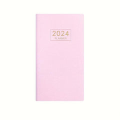 Colorful Starlight English Schedule Book Weekly Calendar Thin Leather Cover Note