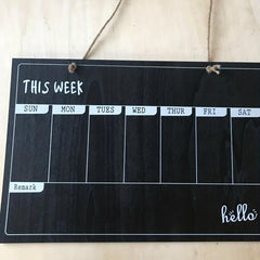 Wooden Calendar Small Blackboard Durable Decoration