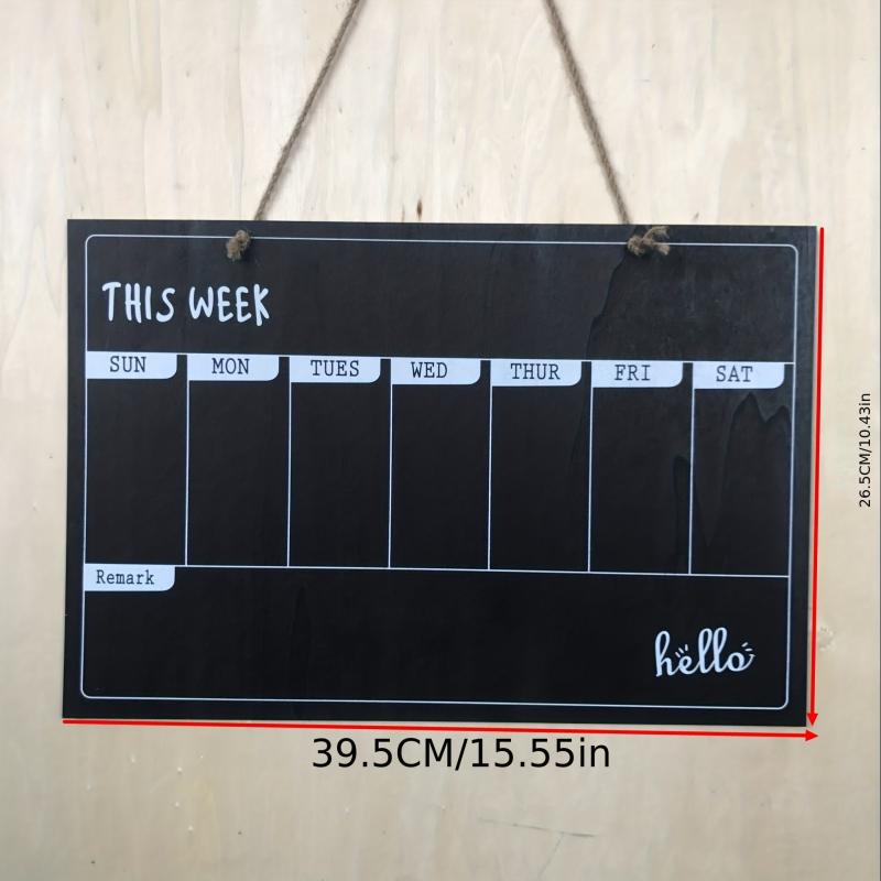 Wooden Calendar Small Blackboard Durable Decoration